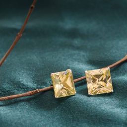 Gargi by P. N. Gadgil & Sons 925 Sterling Silver Square Shaped Studs-14