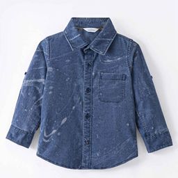 Infinity Boys Tailored Fit Opaque Printed Casual Shirt-image-52