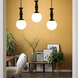 GAUVIK Gold-Toned Glass Ceiling Lamp-picture-27