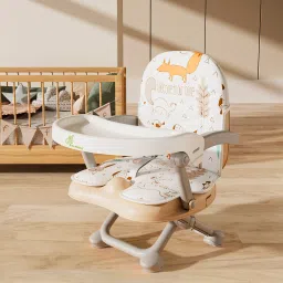 Candy Pop 4 in 1 Booster Chair for Kids of Age: 6 Months – 3 Years (Beige)-4
