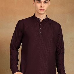FUBAR Men Geometric Printed Daily Straight Short Kurta-image-92