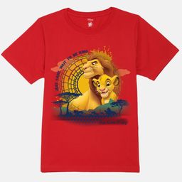 YK Disney Boy's Graphic Printed Round Neck Pure Cotton T-shirt-image-57