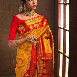 Anouk Woven Design Zari Kanjeevaram Saree image 3