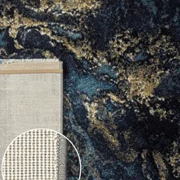 OBSESSIONS Blue Printed Anti-Static Floor Runner image 4
