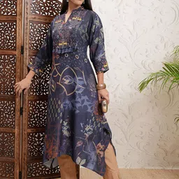 Vishudh Women Floral Printed Thread Work Kurta-picture-51