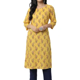 Neelokurti Floral Printed Round Neck Straight Kurta-picture-13