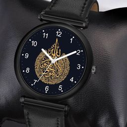 Gopal Shopcart Unisex Leather Straps Analogue Watch C34BLK Islamic NUM04 Chikani L-image-90