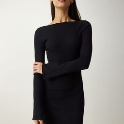 Happiness istanbul Bodycon Long Sleeves Polyester Dress-image-86