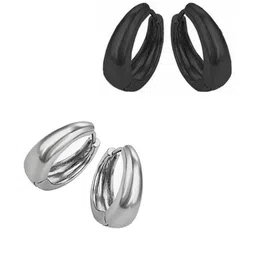 shobhram Unisex Black Earrings-picture-21
