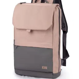 Icon Unisex PU Solid Padded Up To 16 Inch Laptop Bag-52