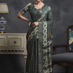 Anouk Rustic Bagh Zari Silk Blend Sungudi Saree-picture-5
