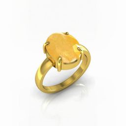 GenZcomplex Gold-Plated Pukhraj Studded Finger Ring-image-25