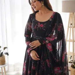 Jash Creation Women Floral Printed Anarkali Kurta-picture-26