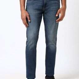 Peter England Casuals Men Slim Fit Low Distress Heavy Fade Jeans-image-38