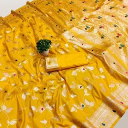 KALINI Woven Design Zari Pure Silk Kanjeevaram Saree-48