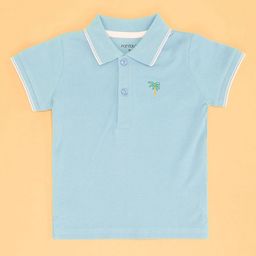 Pantaloons Baby Boys Solid Polo Collar Cotton T-shirt-37
