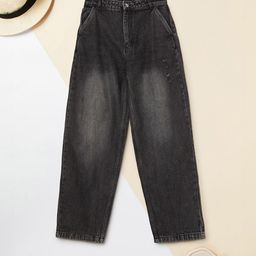 max Girls Regular Fit Mid-Rise Light Fade Jeans-image-73