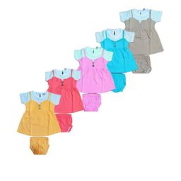 SK NAREN Girls Pack of 5 Tunic with Shorts Clothing Set-picture-16
