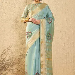 SERONA FABRICS Woven Design Zari Banarasi Saree-image-38