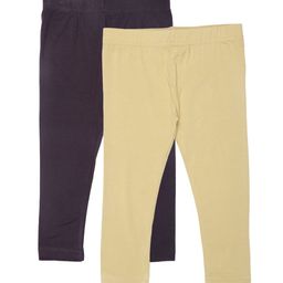 De Moza Girls Pack Of 2 Ankle Length Leggings-image-61