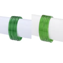 1ST TIME Set Of 24 Green Alloy Bangles-picture-38