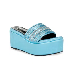 London Rag Women Embellished Round Toe Flatform Regular Sandals-28
