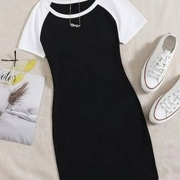 BAESD Girls Monochrome Bodycon Dress-picture-39