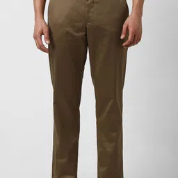 Van Heusen Men Solid Mid-Rise Trousers-picture-12