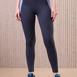 Technosport Women Colourblocked Slim Fit Sports Tights With Elastoplus-picture-55