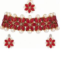 Anouk Women Red Jewellery Set-70