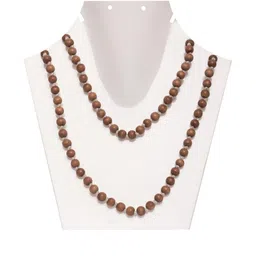 Divine souvenirs Unisex Rudraksha Beaded Statement Chain-1