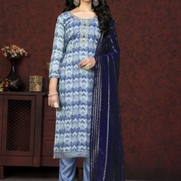 HERE&NOW Printed Unstitched Dress Material-picture-39