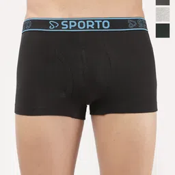 Sporto by Macho Pack Of 2 Combed Cotton Short Trunks-picture-27