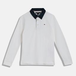 Tommy Hilfiger Boys Solid Polo Collar Cotton T-shirt-picture-32