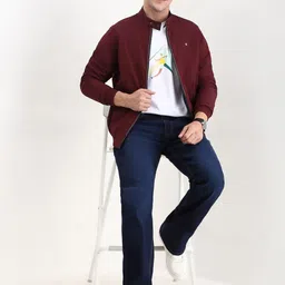 Allen Solly Men Reversible Open Front Jacket image 5