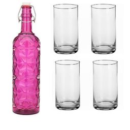 SOMIL Pink Glass Airtight Can Bottle-picture-43