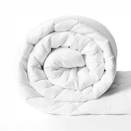 Comfowell White Checked Heavy Winter 210 GSM Double Bed Comforter-image-83