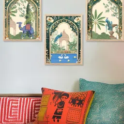 WALLLANE Birds and Animals Wood Wall Art-53