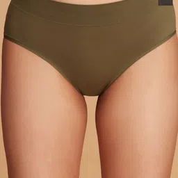 Nykd Women Pack Of 2 High-Rise Hipster Briefs NYP342 PO2- Black and Olive-image-39