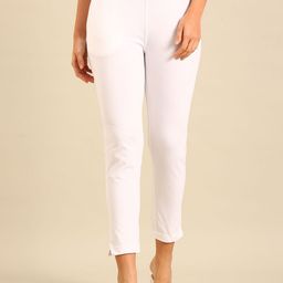 De Moza Women Relaxed Fit Mid-Rise Cotton Trousers-image-55
