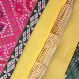 Fabcartz Printed Semi-Stitched Lehenga & Unstitched Blouse With Dupatta image 3