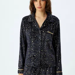 Koton Women Conversational Printed Night suit-picture-26
