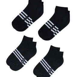 AIR GARB Pack Of 4 Striped Cotton Ankle Length Socks-19