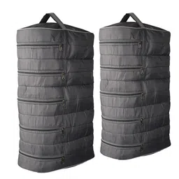 Kuber Industries Grey 2 Pieces Water Resistant Shoes Organiser-20