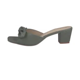 MICHICK Block Sandals with Bows image 3