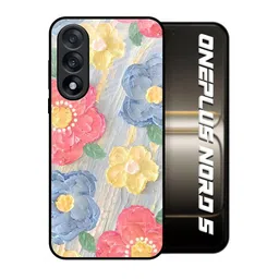QRIOH Floral Printed OnePlus Nord 5 5G Silicone Back Case-picture-4