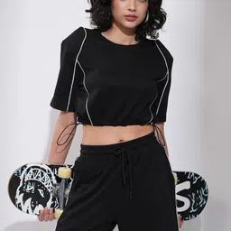 Street By Tokyo Talkies Crop Top With Shorts Co-Ords-picture-43