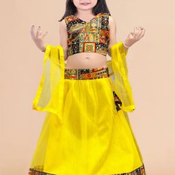 Sainur creation Girls Printed Ready to Wear Lehenga & Blouse With Dupatta-image-72