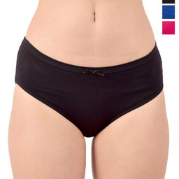 Valles365 by S.C. Pack Of 3 Cotton Bikini Briefs BIKCMBLBLUMAG-S-image-47