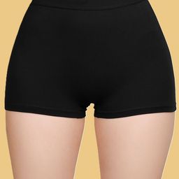 TrybeX Mid Rise Cotton Boy Shorts Briefs SC-555-BLK-1-image-48